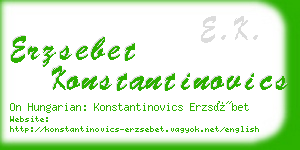 erzsebet konstantinovics business card